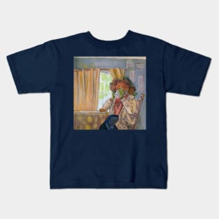 Mum's Cozy Coffee Retreat Kids T-Shirt